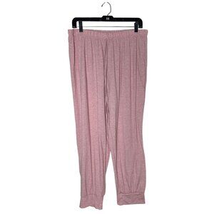 Dusty Rose Lounge Joggers 2XL Soft Stretch Drawstring Pink Sweatpants